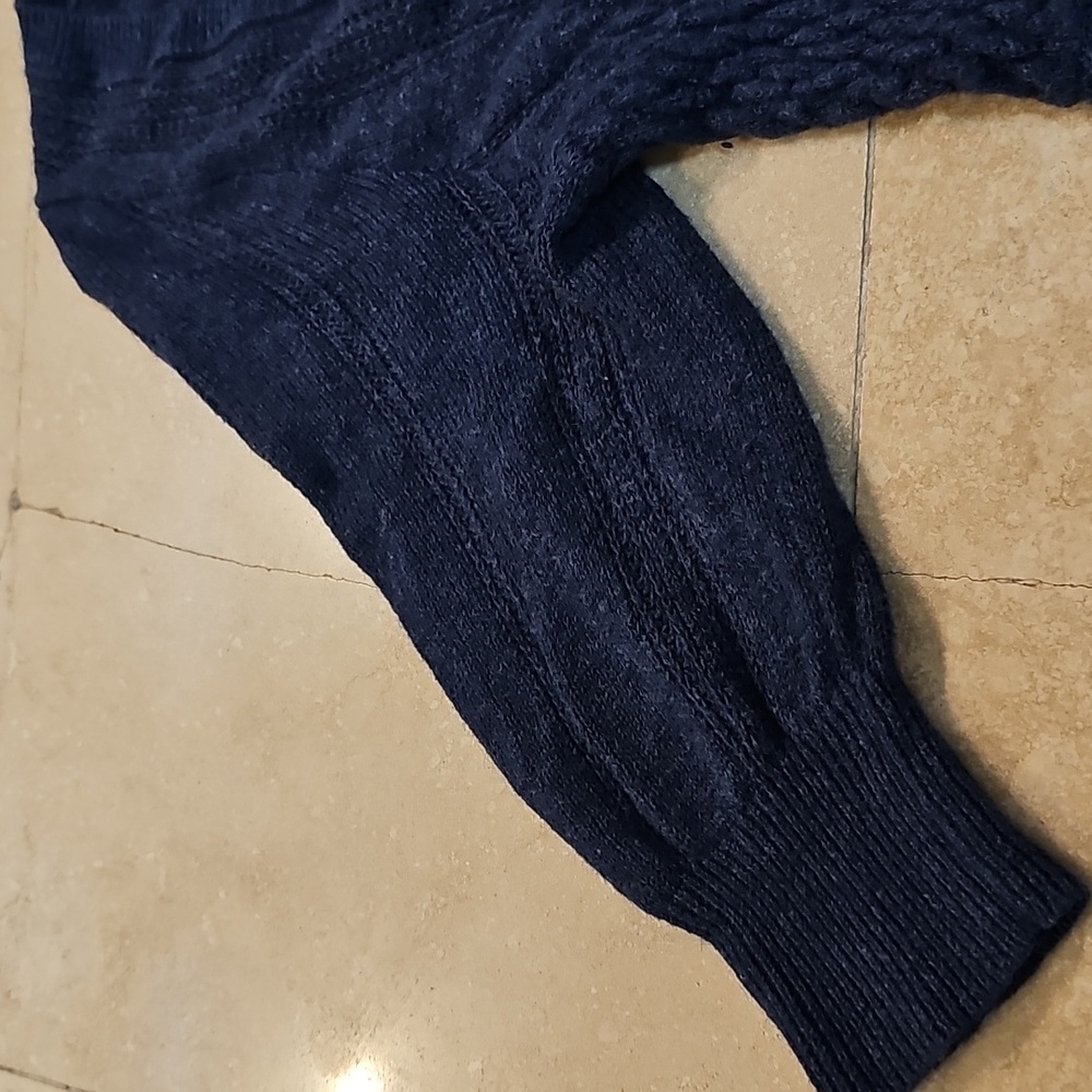 Y2K Vintage Hollister Dark Blue Babydoll Sweater Top - Picture 8 of 16